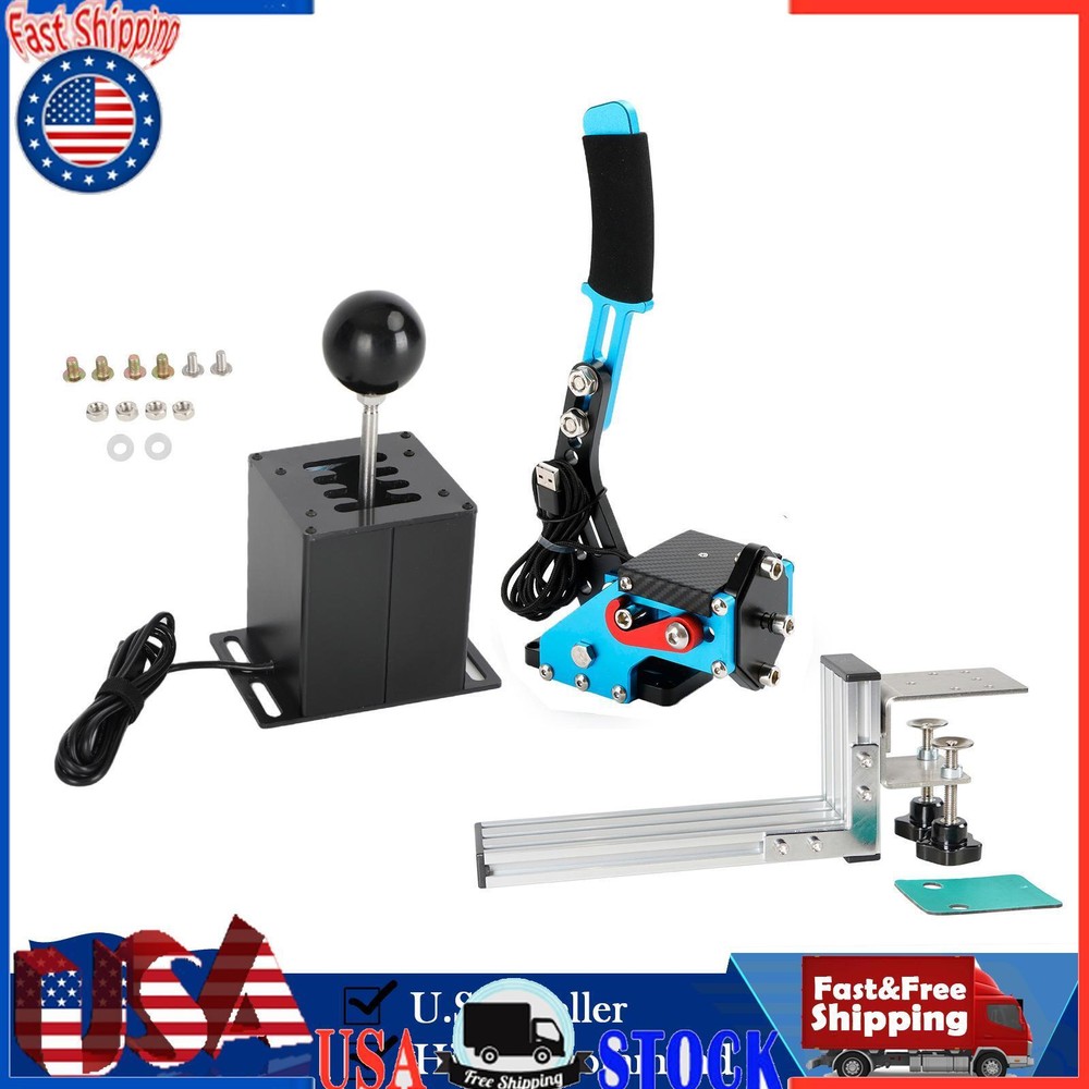 USB Handbrake with L Clip and 7+R H Shifter for Thrustmaster T300RS/GT PC
