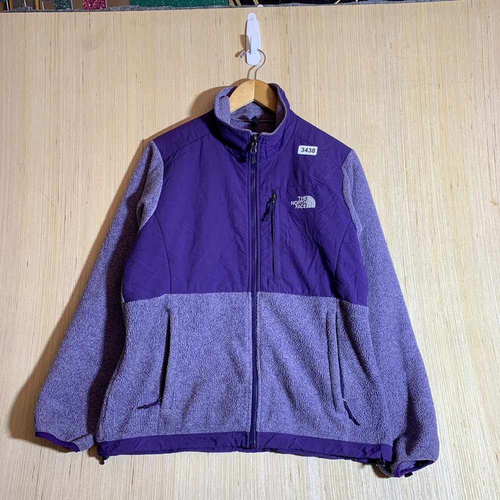 The North Face Women's Denali Zip-Up Fleece Sweater in Medium Purple Long Sleeve