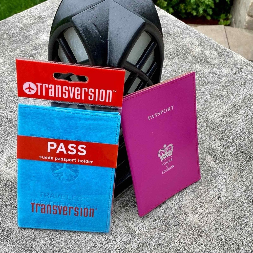Blue Suede Passport Bundle New with Tags + Purple Passport No Tags