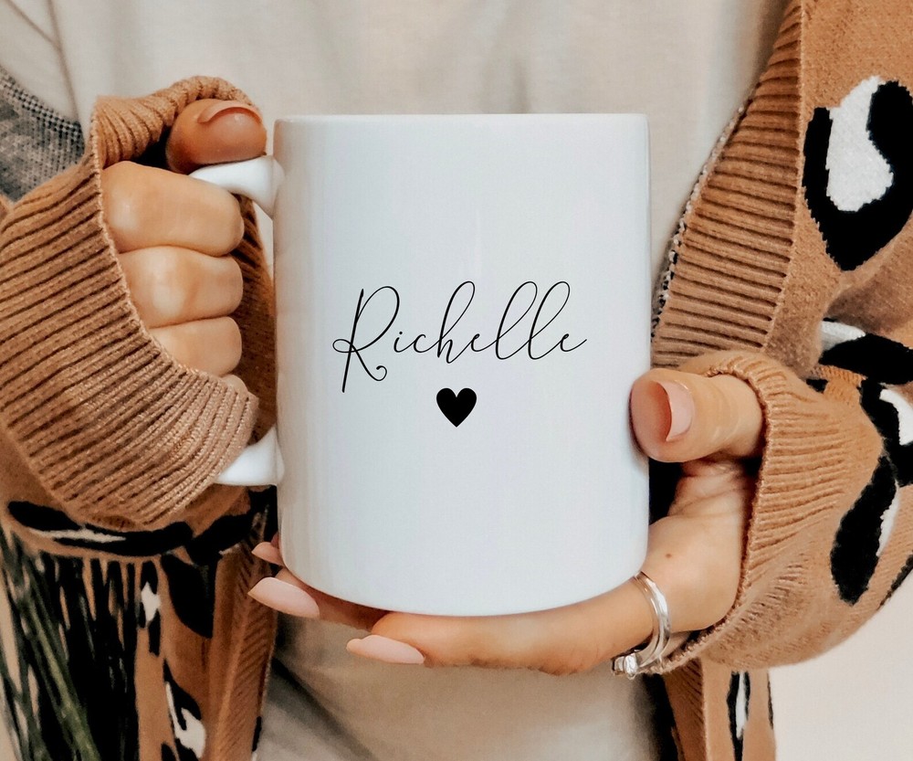 Personalized Mug 11 Oz Cute Mug Gift For Her Custom Name Mug Coffee Mug Enamel C