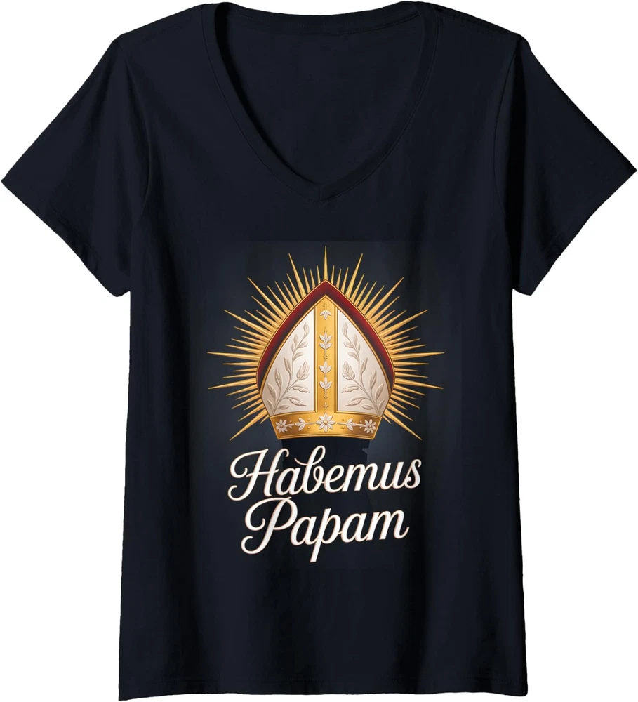 Habemus Papam Pope Election 2025 Catholic Christian Ladies' O-Neck Tshirt