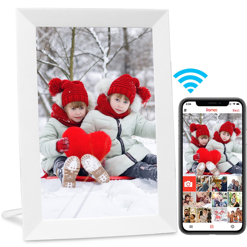 10-Inch WiFi Digital Frame with HD Touchscreen and 32GB Storage