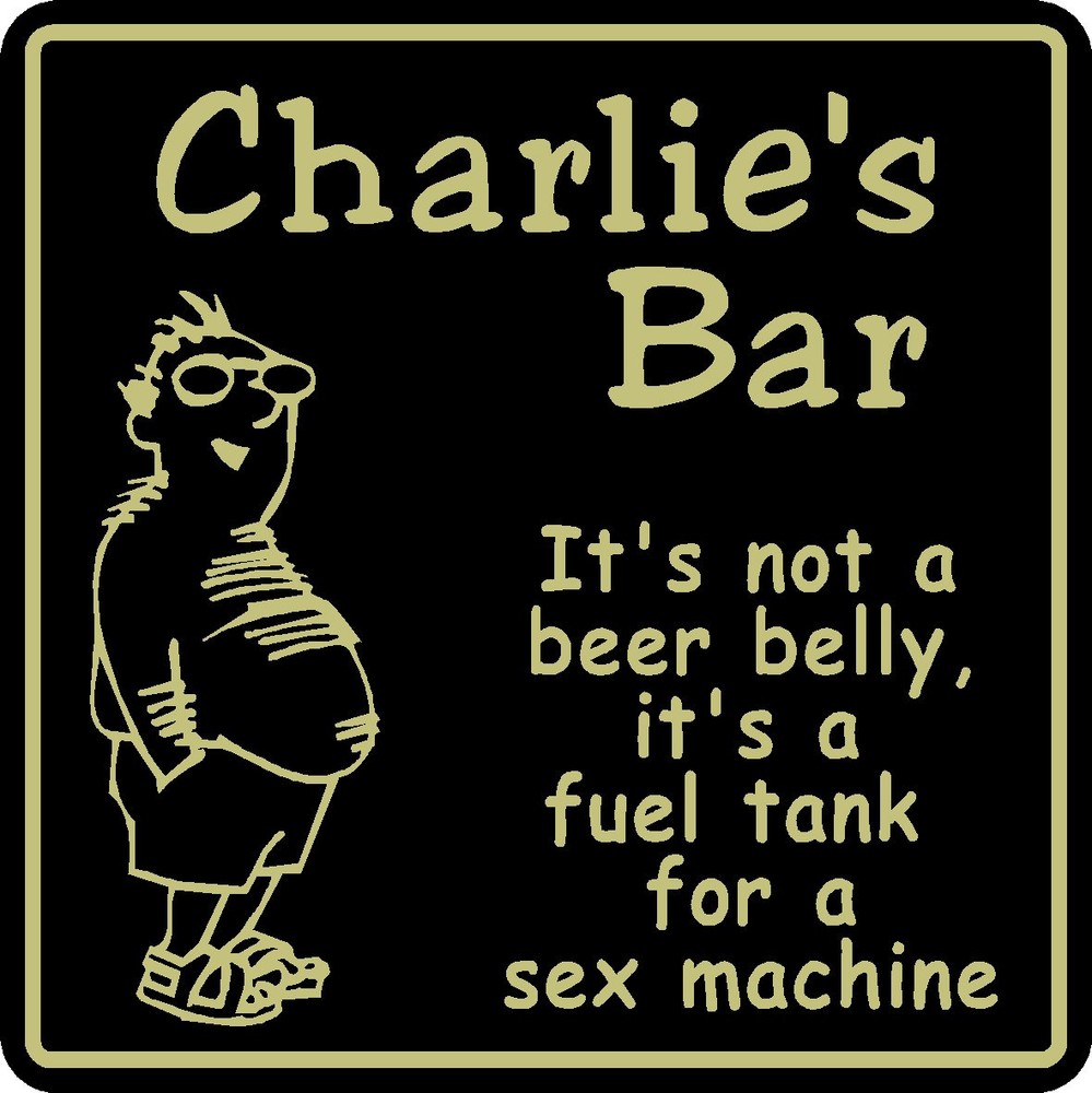 Personalized Man Cave Bar Sign - Funny Home Decor Gift Made in USA  -image