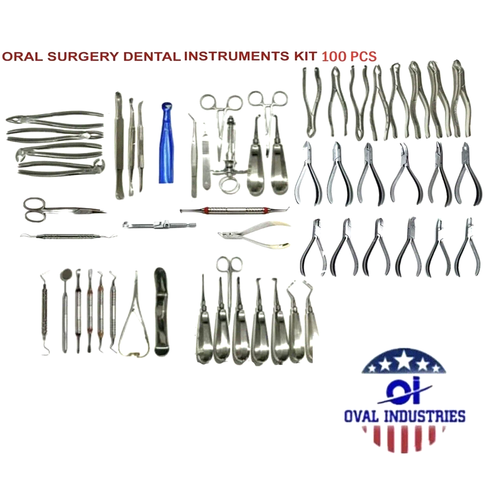 NEW GERMAN 100 PC ORAL SURGERY DENTAL Kit