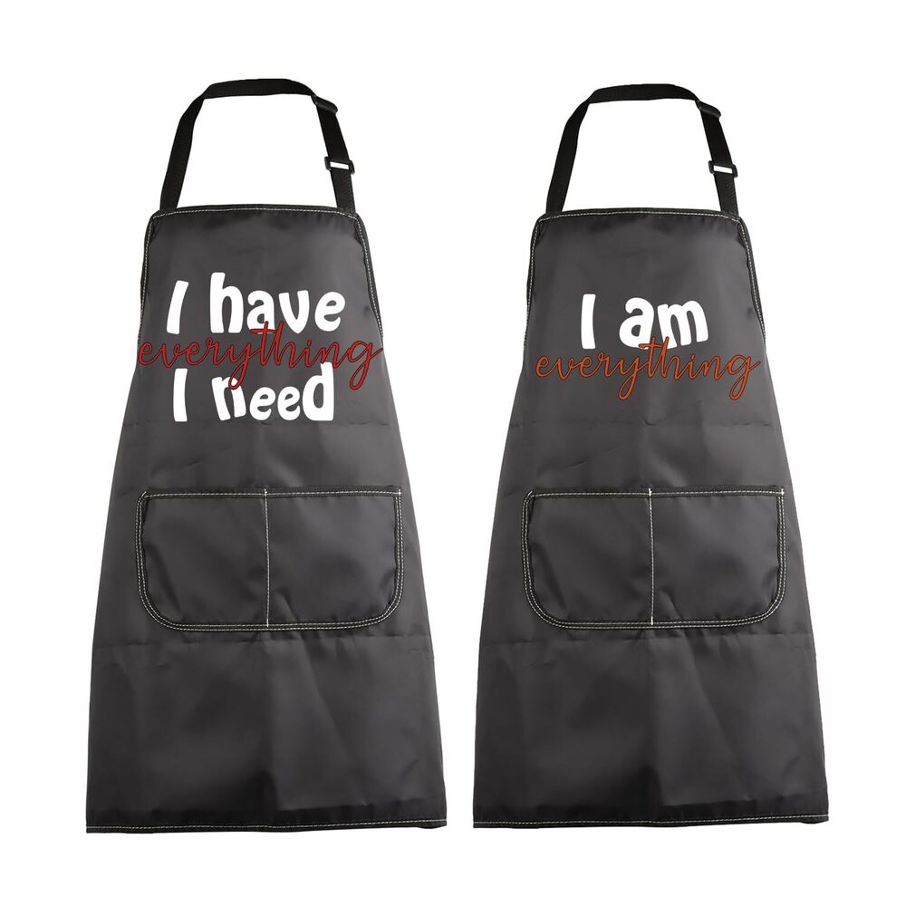 Couples Apron Set Funny Matching Kitchen Cooking Aprons Couples Gifts