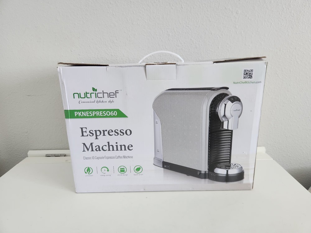 Nutrichef 60PSI Espresso Machine with Milk Frother for Barista-Quality Coffee