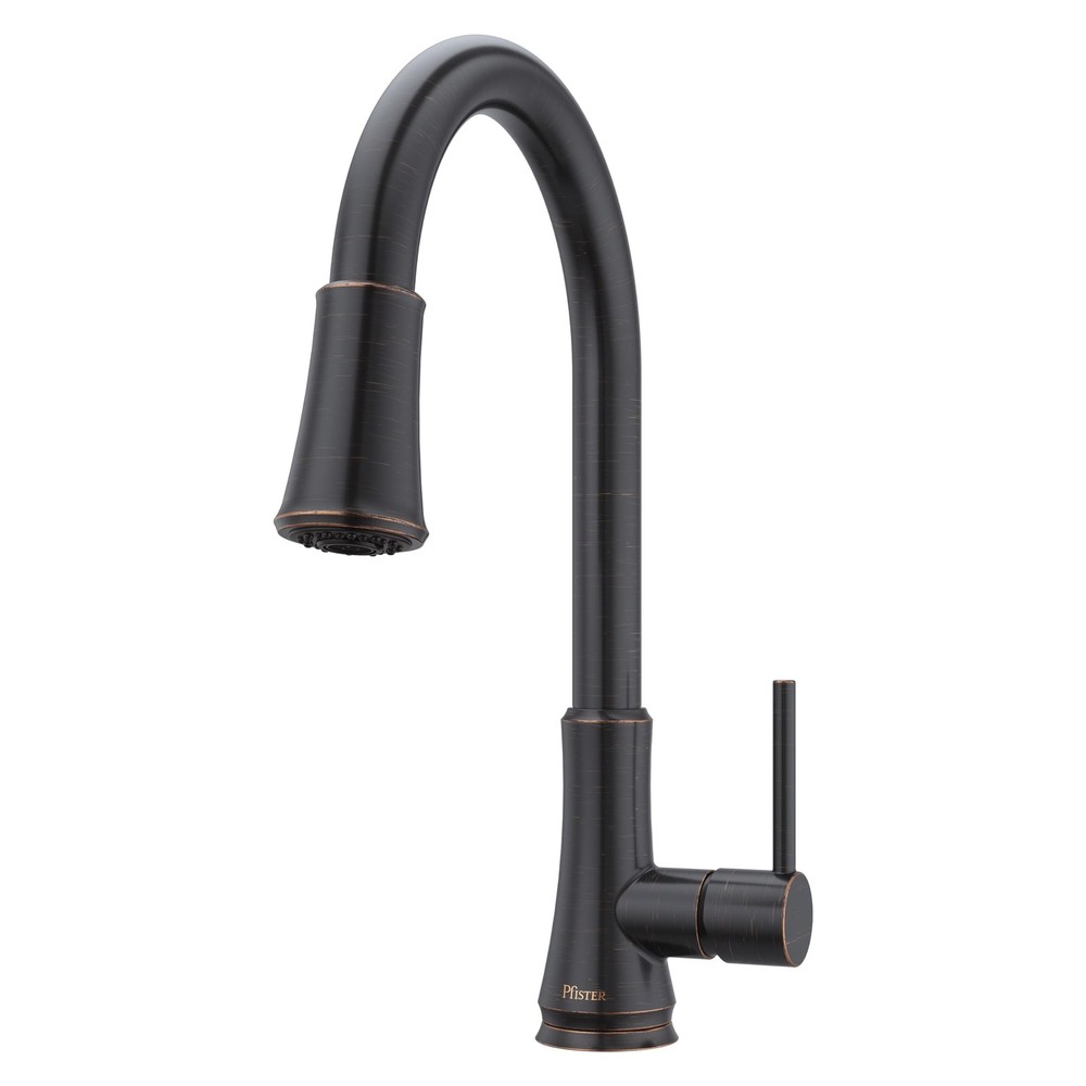 Pfister Pfirst Single-Handle Pull-Down Spray Kitchen Faucet in Spot Resist Brushed Nickel