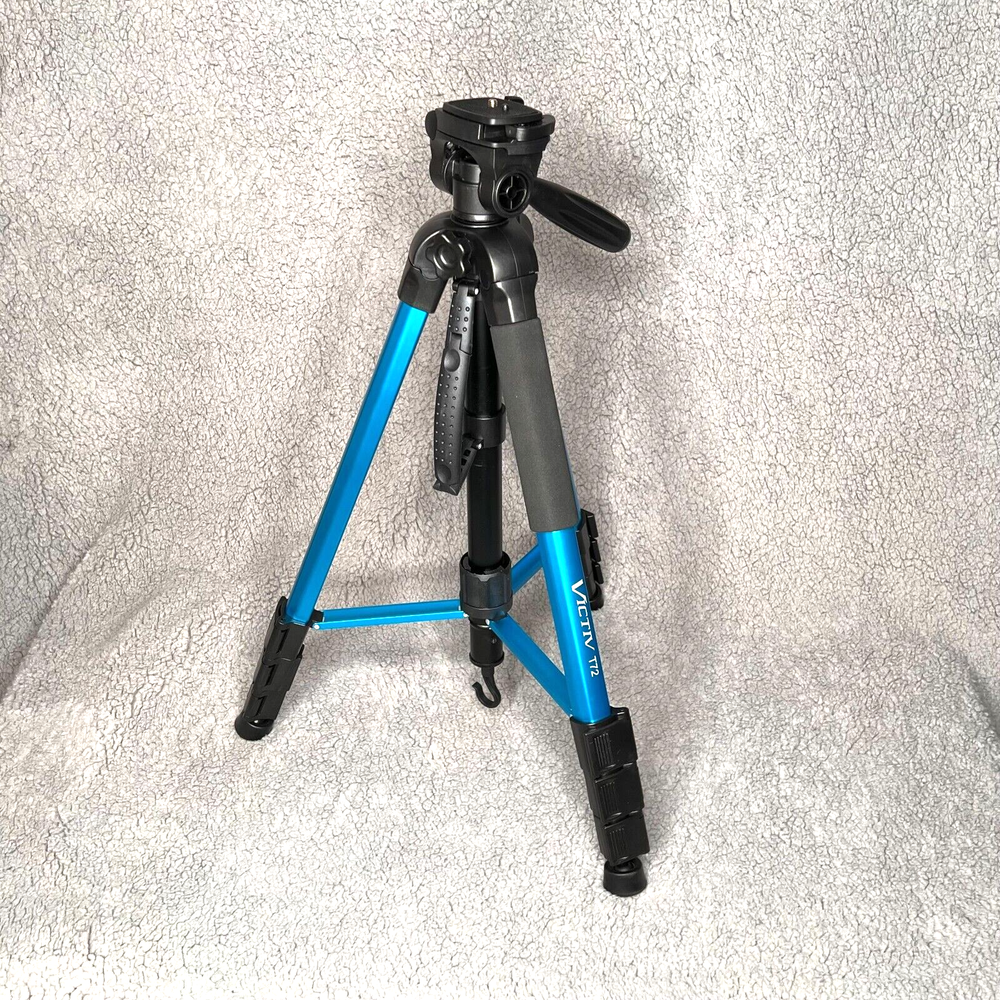 Victiv T72 Tripod/Monopod Blue Aluminum With Carry Bag
