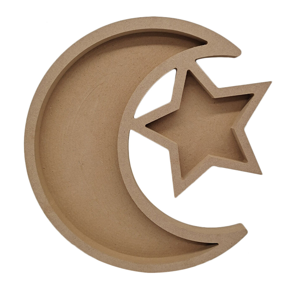 Fruit Salad Plates Snack Tray Muslim Dinner Bowl Ramadan Wood Tray