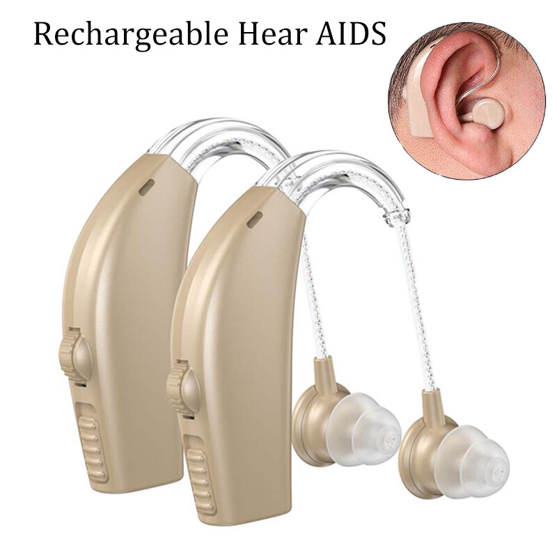 Digital Hearing Aid BTE Sound Amplifier with USB Charging Kit  