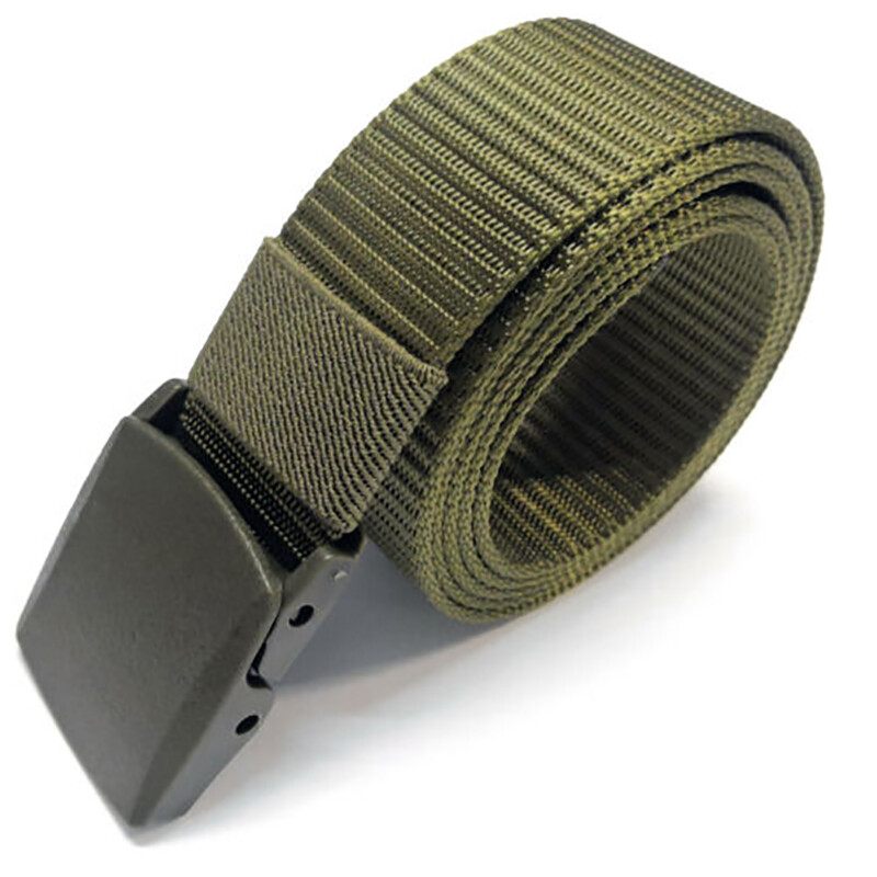 Men Black Military Belt Tactical Work Trouser Combat Waistband Buckle