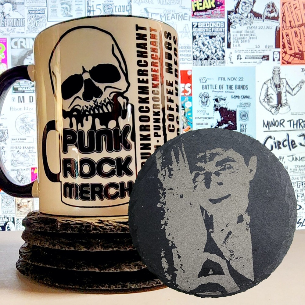 Dracula Laser Engraved  Slate Coaster 4