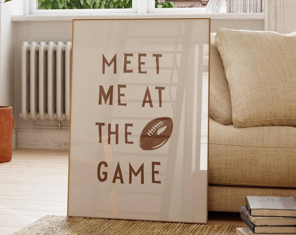 Football Prints Wall Art Football Lover Gift Fathers Day Poster Football Mom