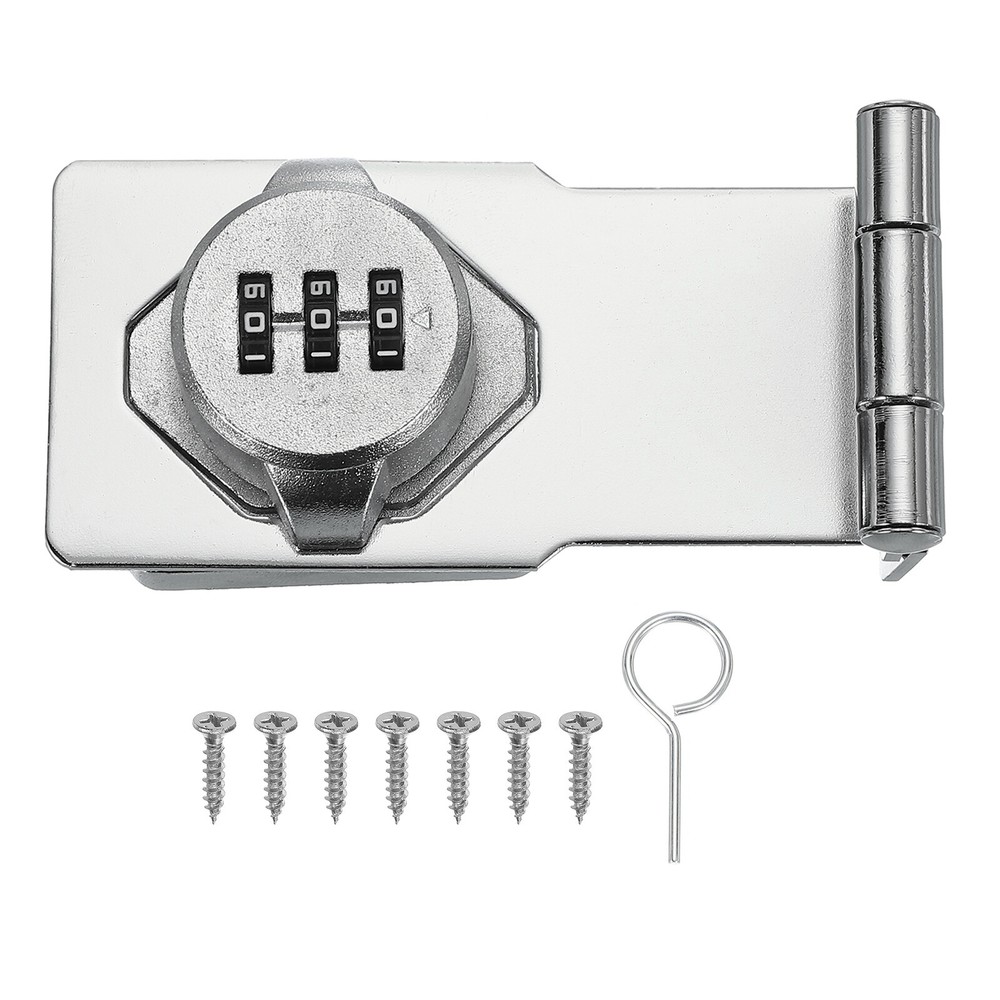 Password Rotary Hasp Locks Mechanical Cabinet Latch Locks 3.5