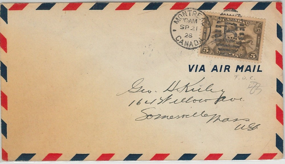 54342  -  CANADA -  POSTAL HISTORY: FDC COVER 1928 - C1  postaly used!