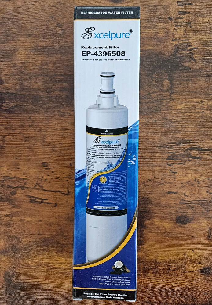 Excelpure EP-4396508 Refrigerator Water Filter – Replace Every 6 Months – Buy Now-image