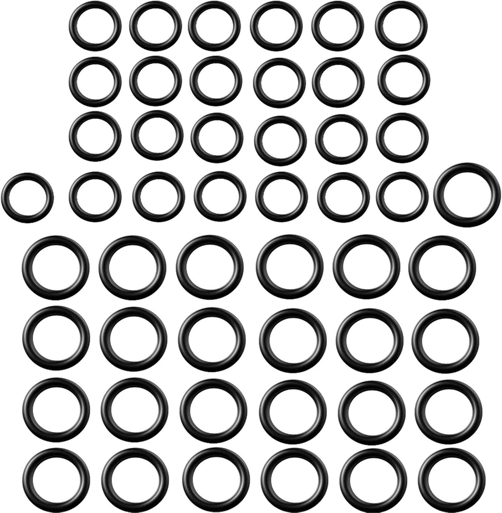 50 Pieces Power Pressure Washer O-Rings Replacement for 1/4 Inch, 3/8 Inch, M22