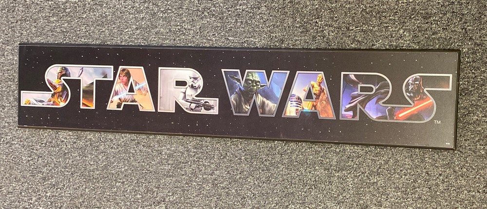 Star Wars Wall Decor Kids Room 35 1/2 By 7 Inches Buy Now-image
