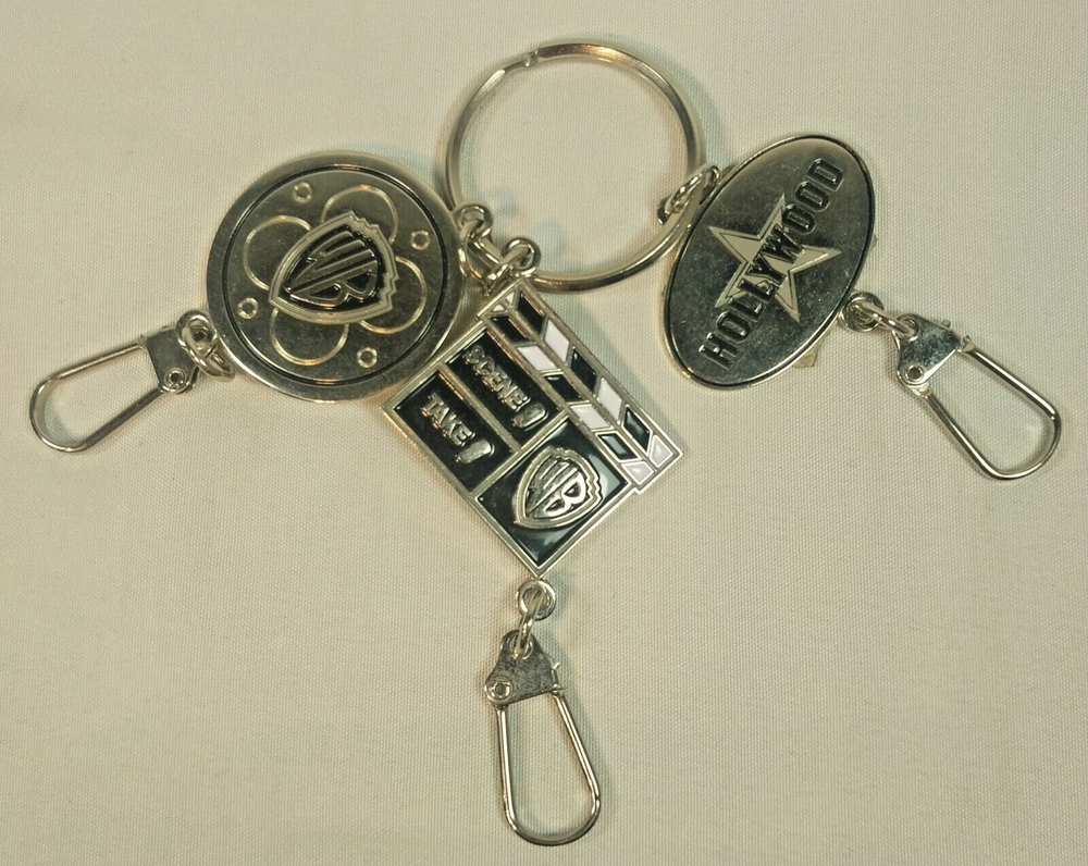 Vintage 2000 Warner Bros Hollywood Scene Take Triple Charm Keychain