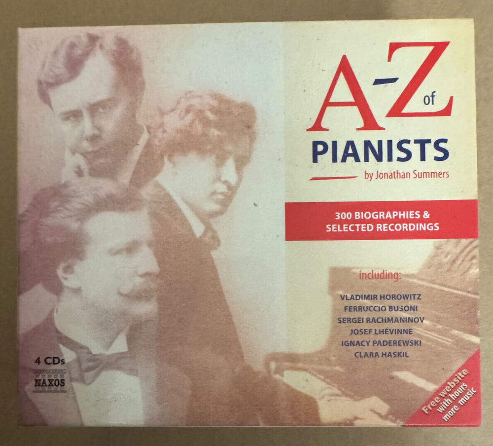 A-Z Of Pianists By Jonathan Summers 4 CD set