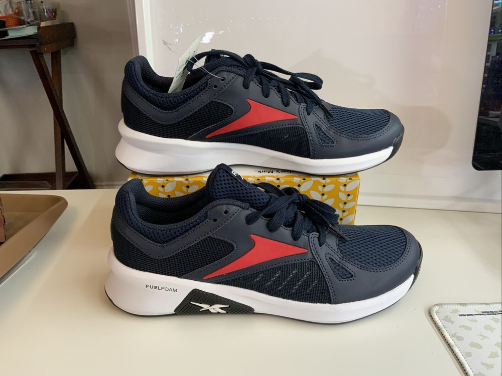 Reebok Advanced Trainer Navy Instinct Red Mens Running Shoes FV4691- Size 7.5