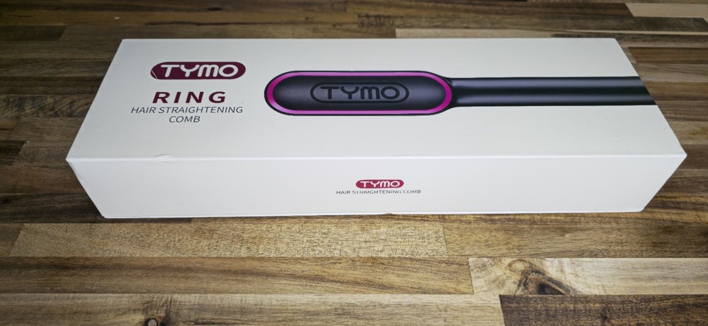 TYMO Black Ring Hair Straightener Comb for Smooth Styling