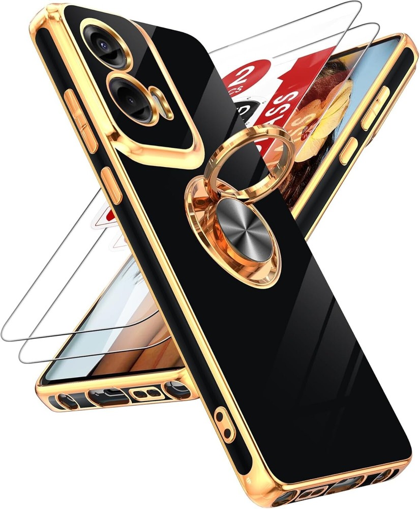 For Moto G Stylus 5G 2024 Case With 360° Rotatable Ring Holder Kickstand Cover