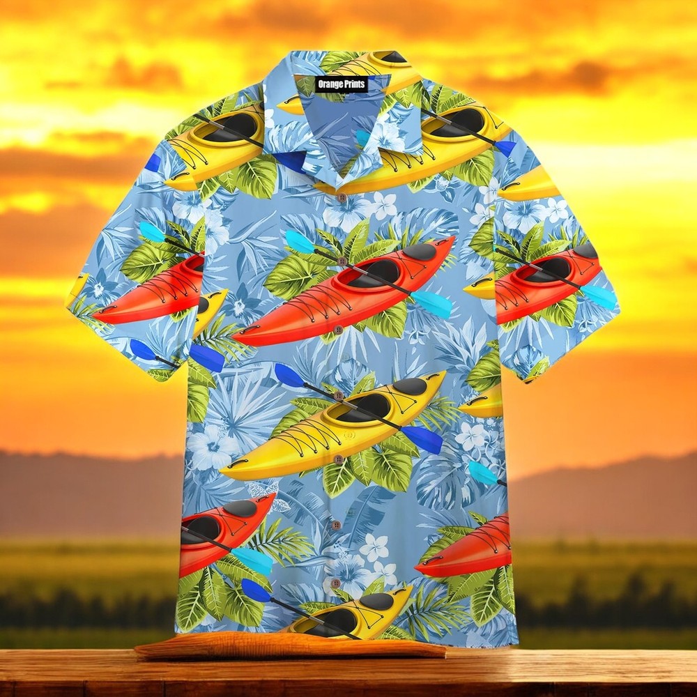 Kayak Tropical Aloha Hawaiian Shirt
