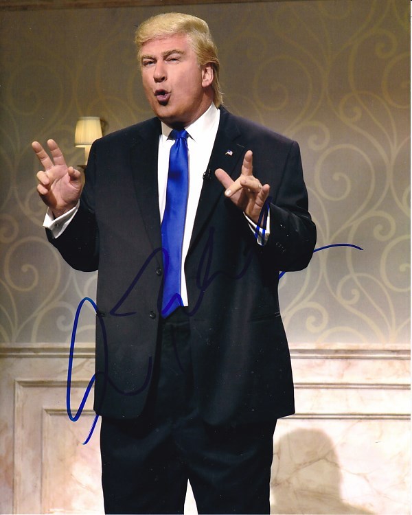 ALEC BALDWIN signed autographed 8x10 SATURDAY NIGHT LIVE DONALD TRUMP 8x10 photo