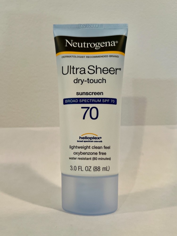 Neutrogena Ultra Sheer SPF 70 Dry-Touch Sunscreen Lotion 3oz Exp 01/2027