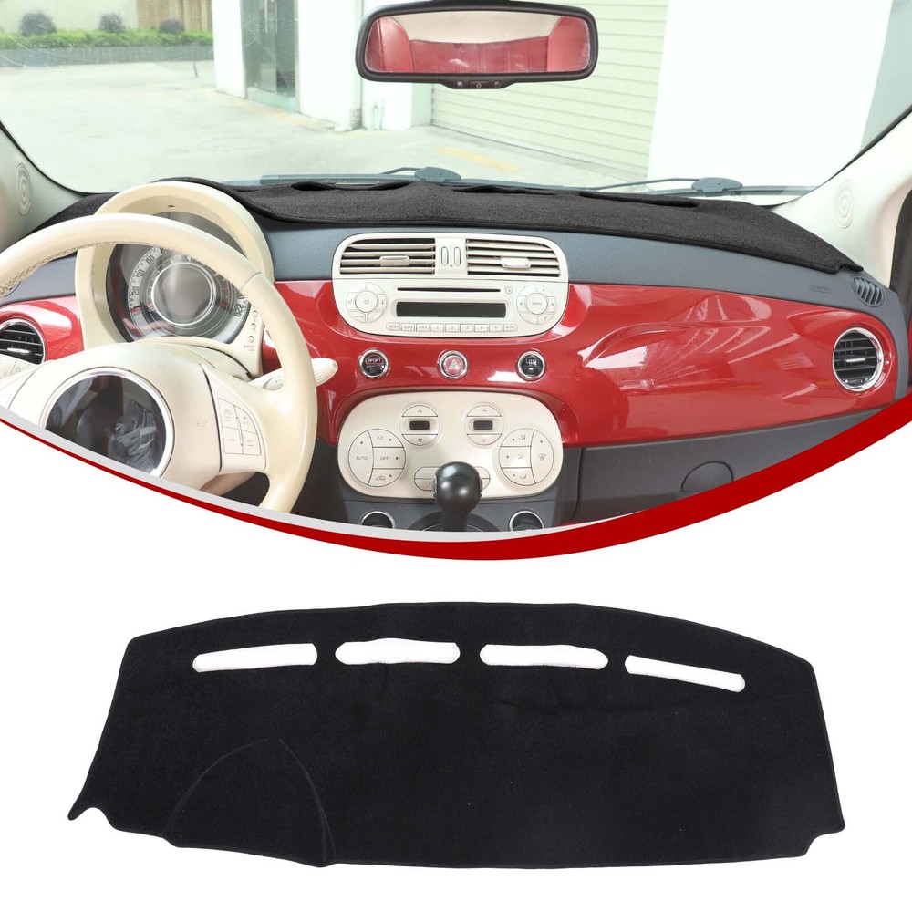 Fiat 500 2008-2023 Dashboard Carpet Sun Shade Protective Pad Cover