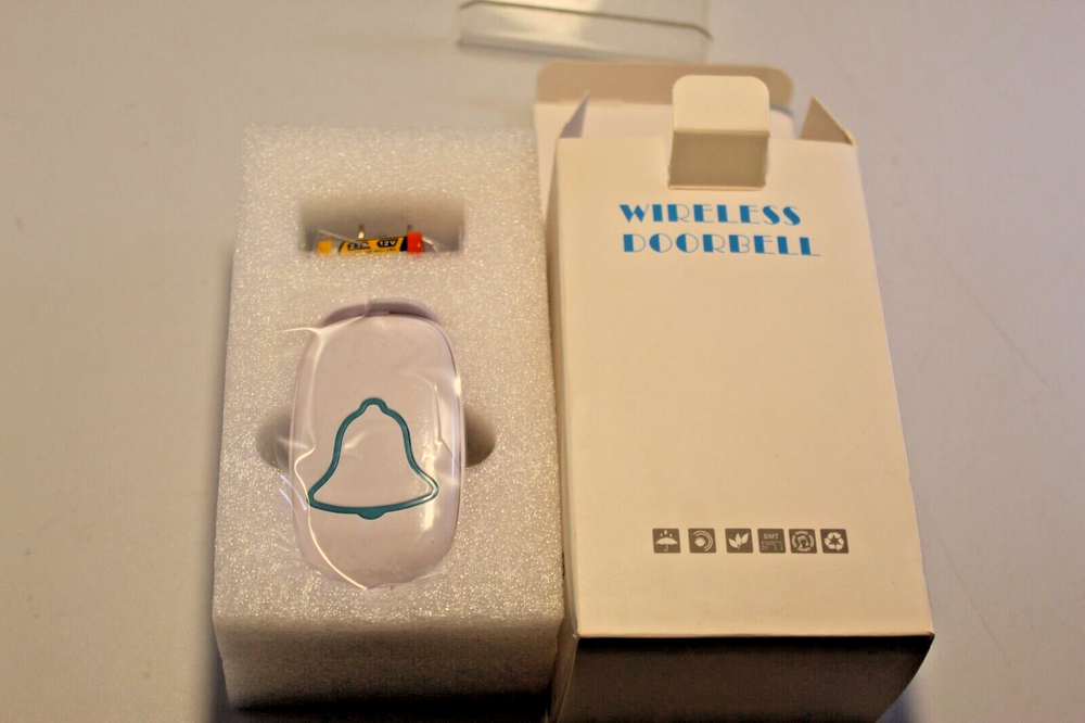 Wireless Waterproof Doorbell with 38 Melodies and LED Flash - Bo Ying