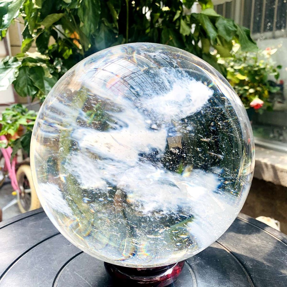 15.2LB White melted quartz ball Healing home decor