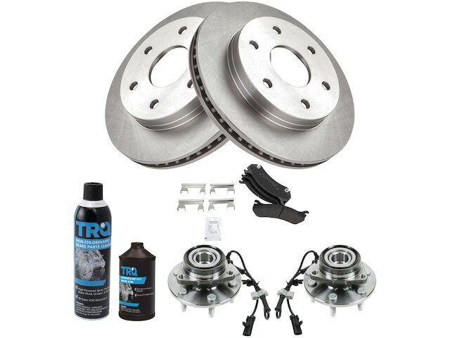 Front Brake Pad and Rotor and Wheel Hub Kit fits Silverado 1500 Classic 83DPBN