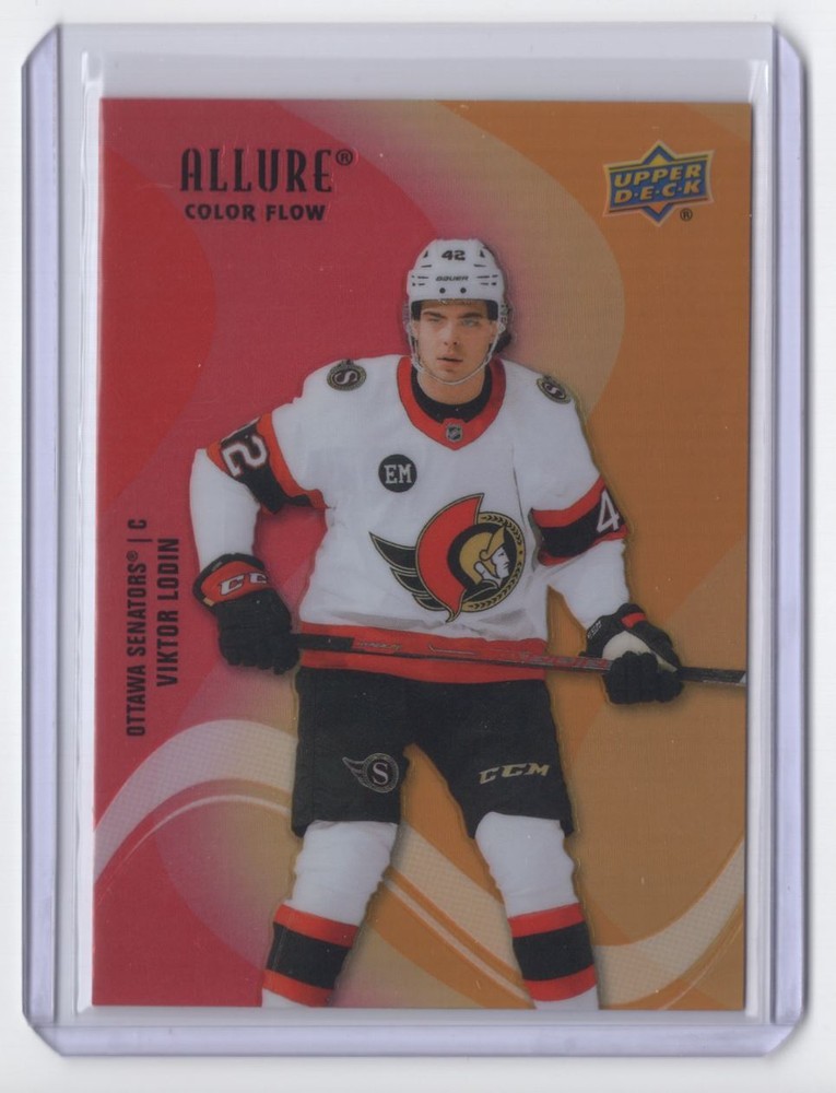 2022-23 Red-Orange Viktor Lodin Ottawa Senators #SF-38