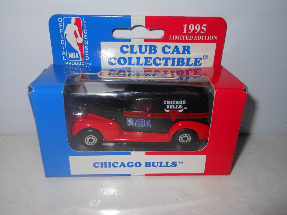 Chicago Bulls 1995 NBA Collectible Matchbox Chevy Club Car MB245 Limited Edition 1:64 Scale
