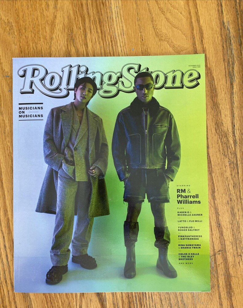 Rolling Stone Magazine #1369 November 2022 Musicians RM BTS PHARRELL WILLIAMS