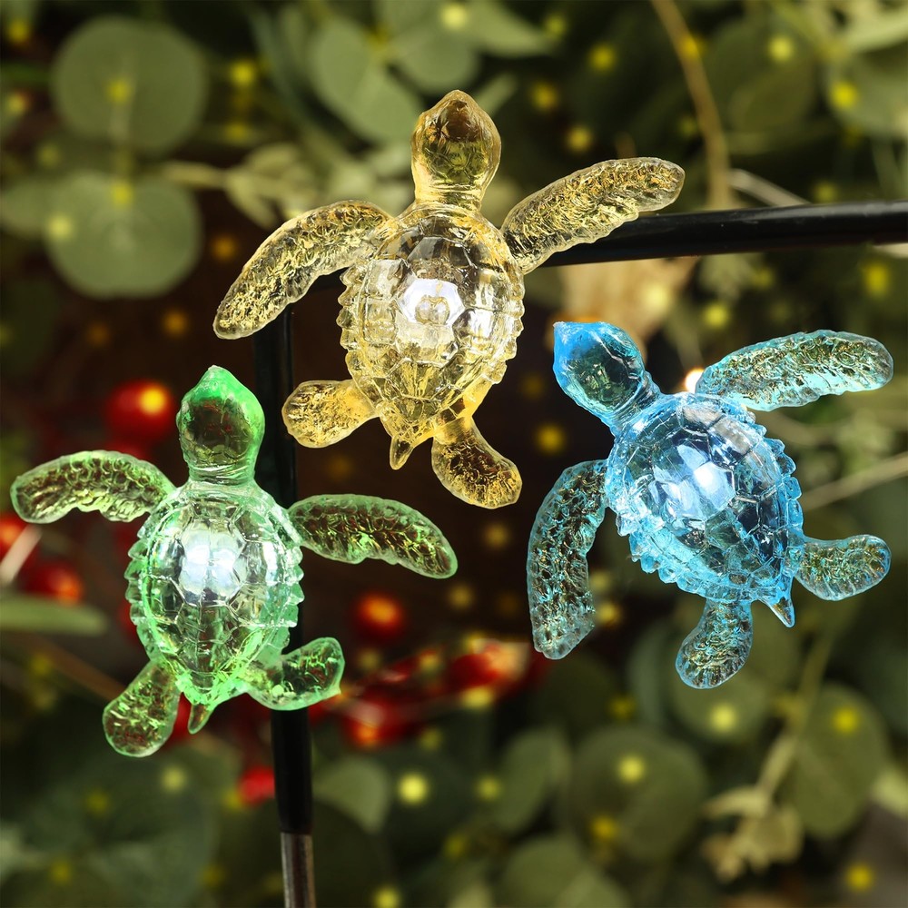 Beach Ocean Themed String of Sea Turtle Fairy Lights Decor 10ft 30 Tortoises ...
