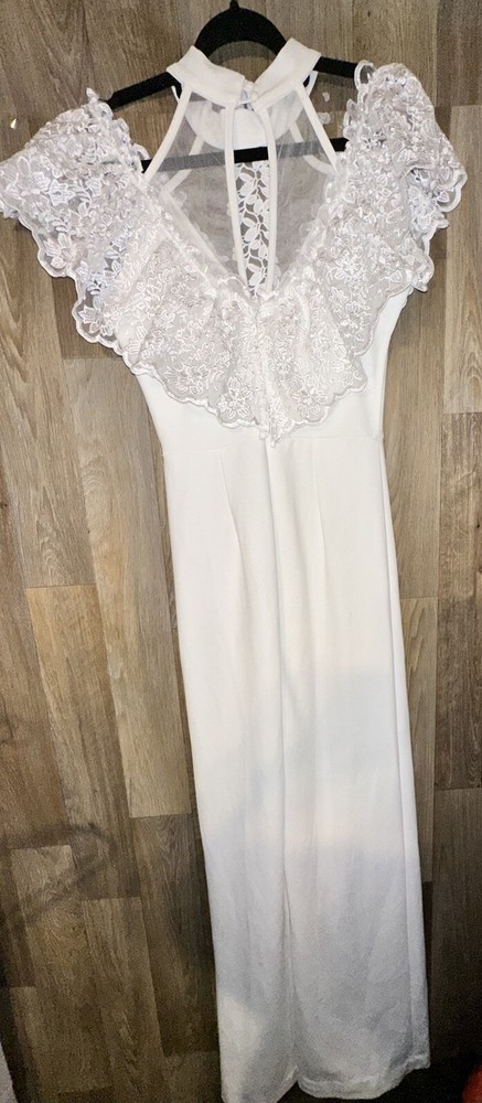 Valentine White Romper For Women’s Size M