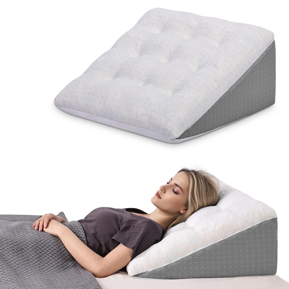 TANYOO Wedge Pillow for Sleep Apnea Acid Reflux Relief Bed Wedge Support