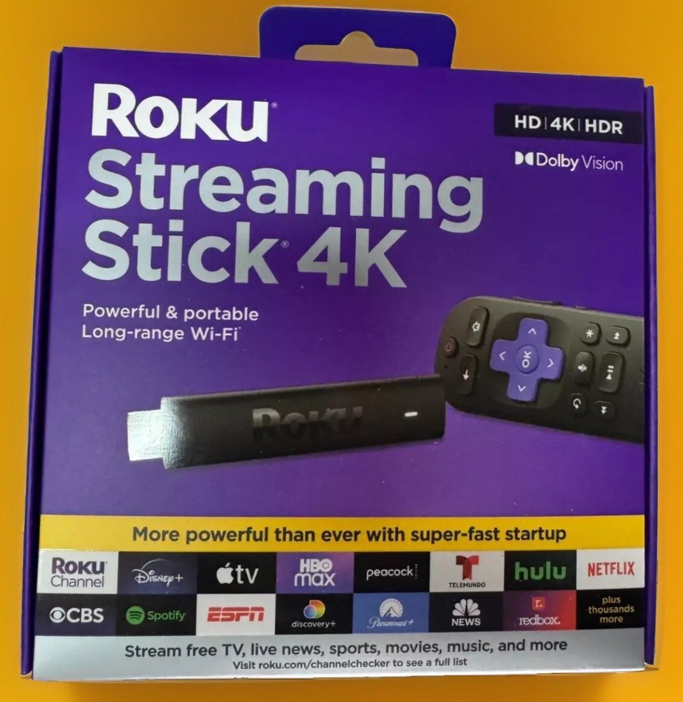 Roku Streaming Stick 4K *4K HDR Dolby Vision w/Voice Remote* *3820R2*