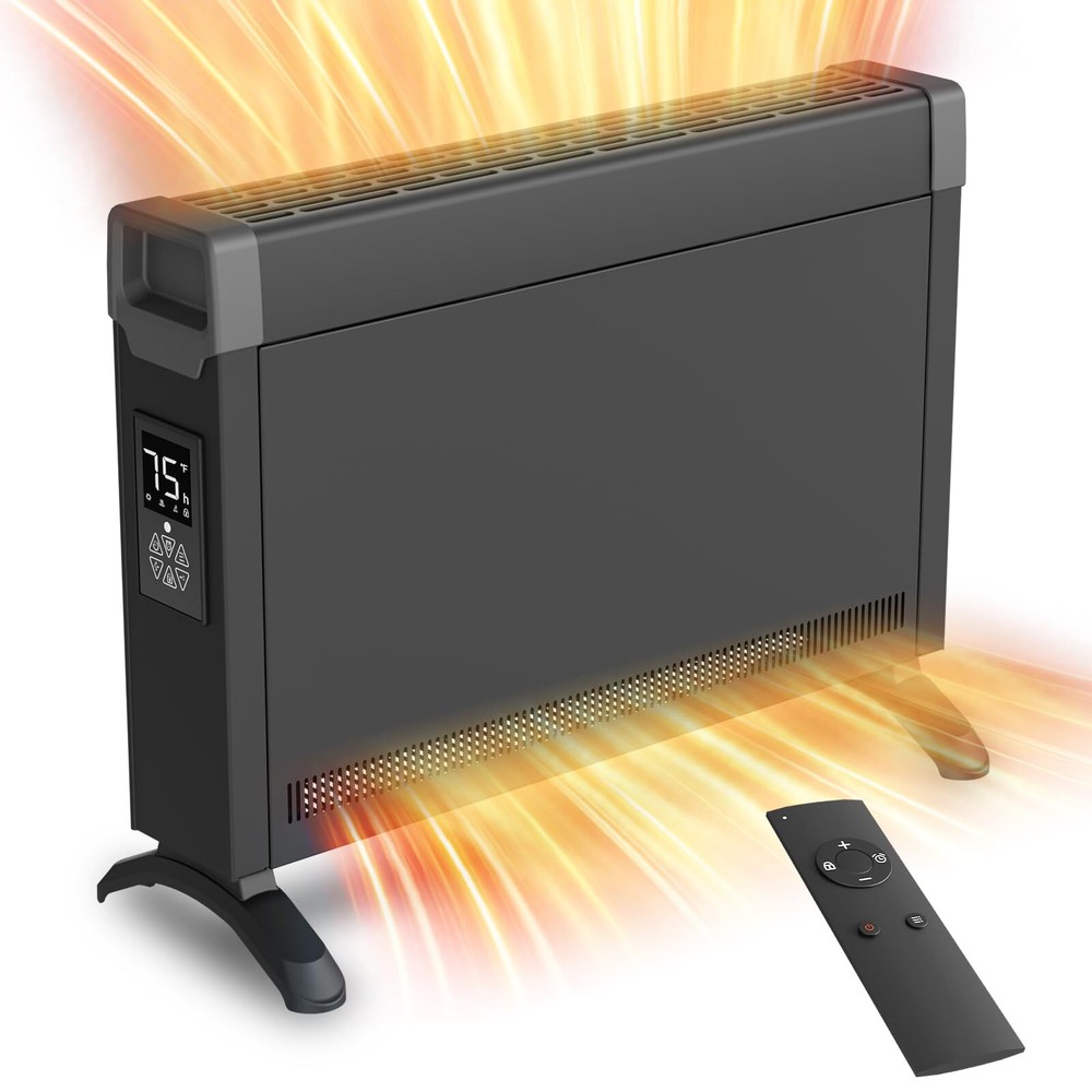 Electric Panel Heaters-Convection Space Heater, Fanless Quiet Room Heating fo...