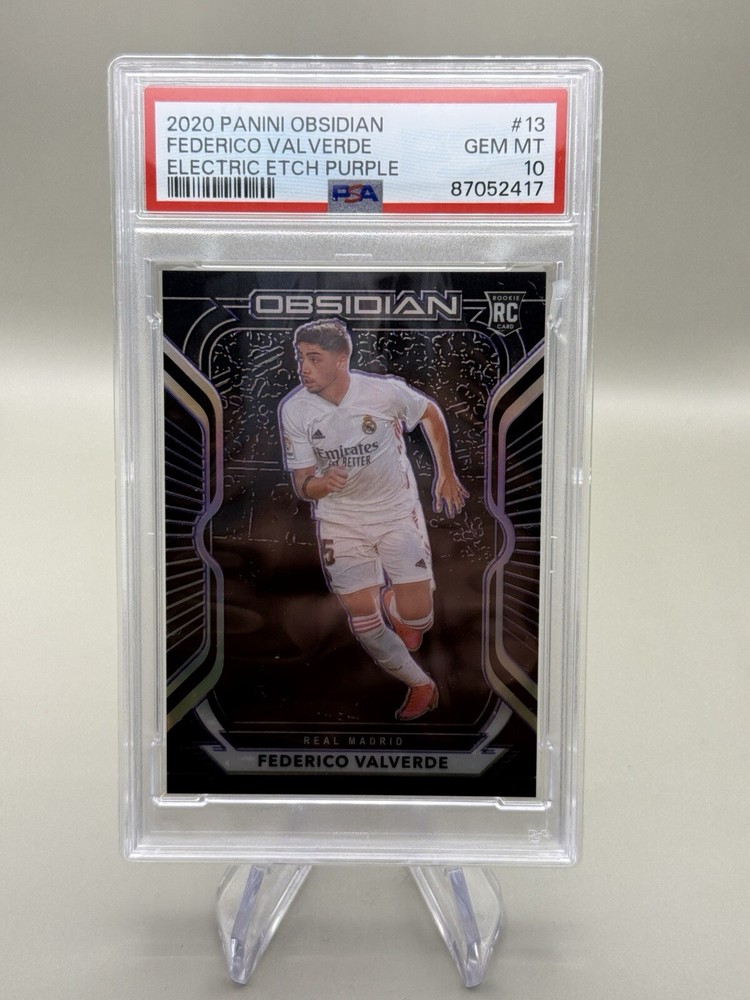 2020-21 Panini Obsidian - Electric Etch Purple #13 Federico Valverde /75 (RC)