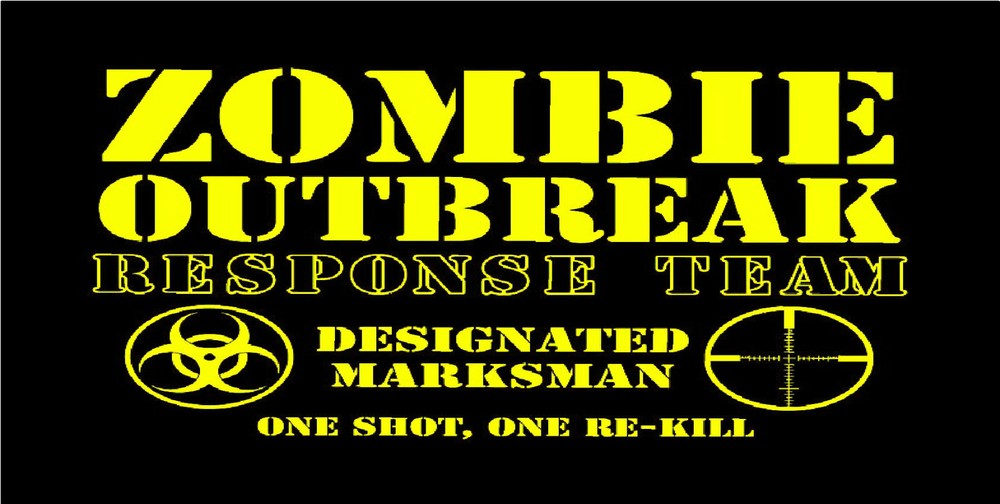 Custom Zombie Outbreak Monogrammed License Plate for Cars-image