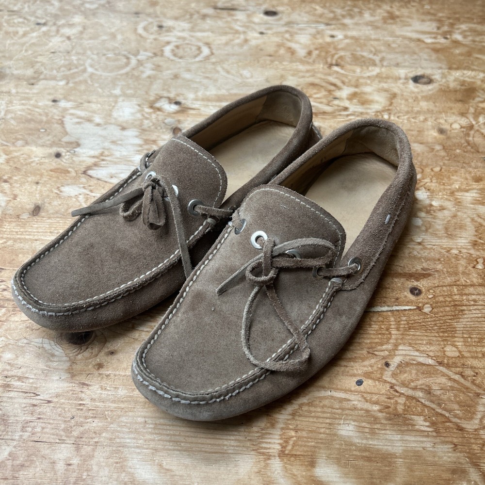 Men’s PRADA UK 8.5 Suede Beige Loafers