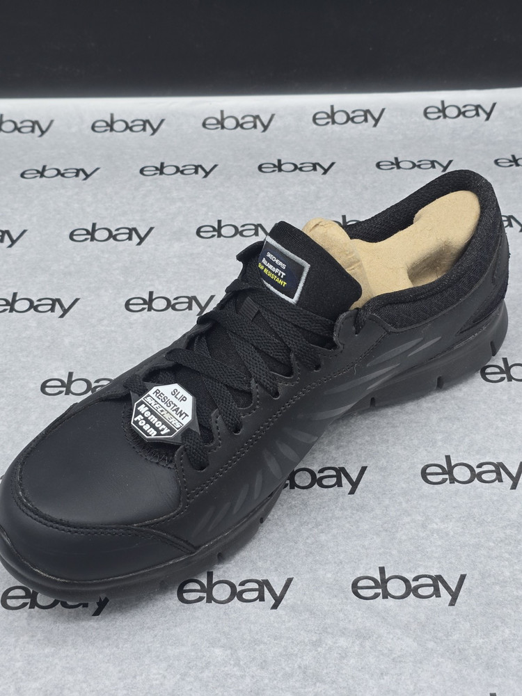 Skechers Relaxed Fit Eldred Women's  Work Shoes, Size: 10,Black, 76551BLK