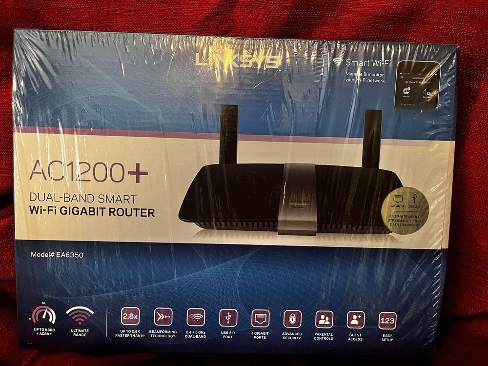 Linksys EA6350 Dual-Band WI-FI Router For Home (AC1200 Fast Wireless Router)
