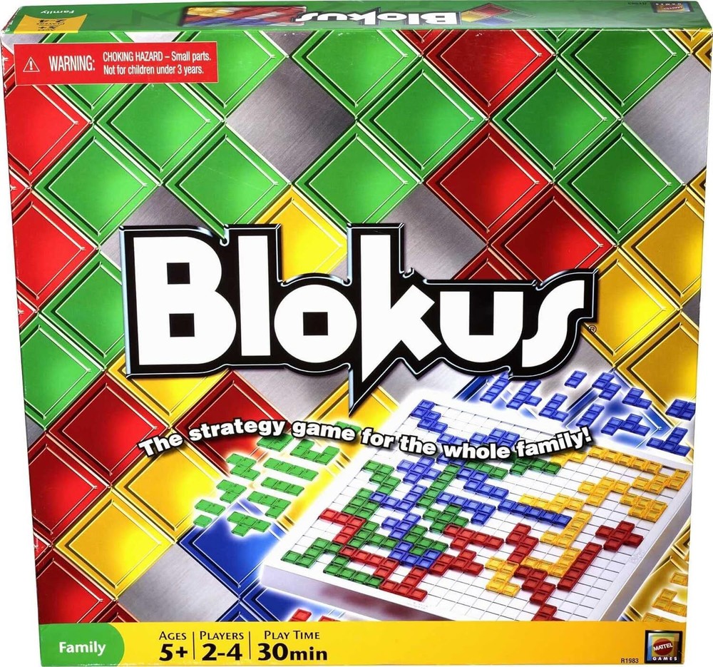 Mattel Games Blokus XL Strategy Board Game, Family Game for Kids & Adults with C