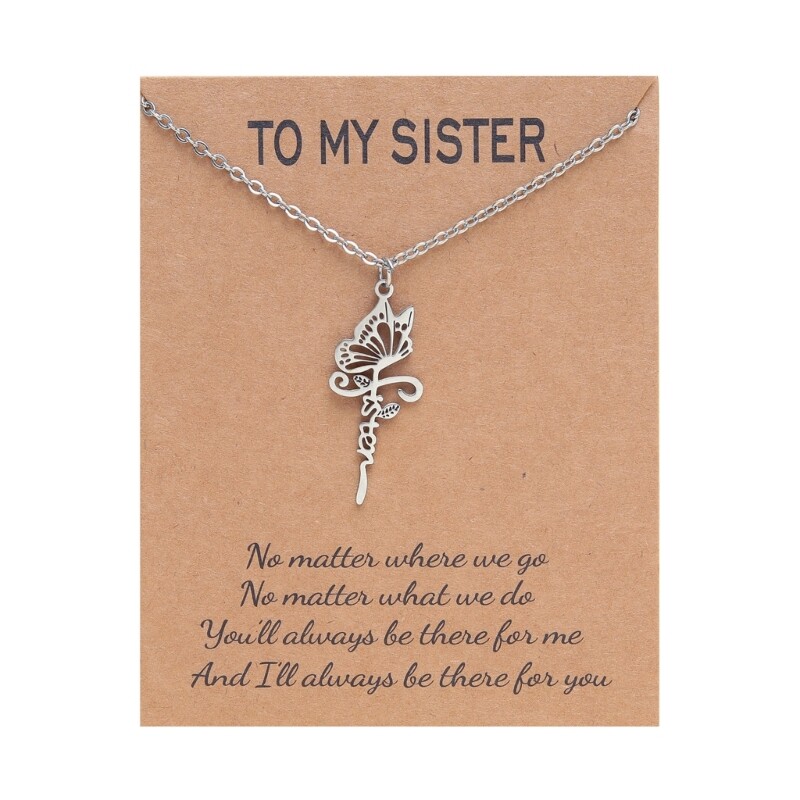 Hollow Pendant Clavicle Chain Dainty Stainless Steel Chain Jewelry