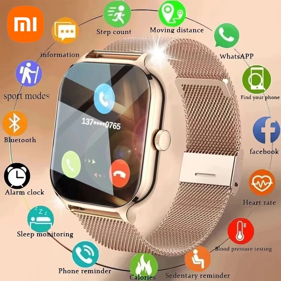 Smart Watch Fitness Tracker Blood Pressure Heart Rate Men Women Xiaomi Sport IOS